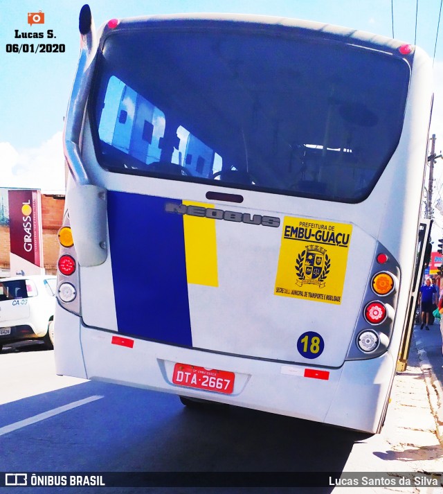 Transporte Alternativo de Embu-Guaçu 18 na cidade de Embu-Guaçu, São Paulo, Brasil, por Lucas Santos da Silva. ID da foto: 7479806.