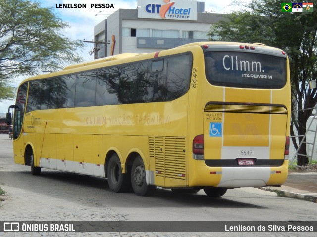 Viação Itapemirim 8649 na cidade de Caruaru, Pernambuco, Brasil, por Lenilson da Silva Pessoa. Número da foto: #7480632.