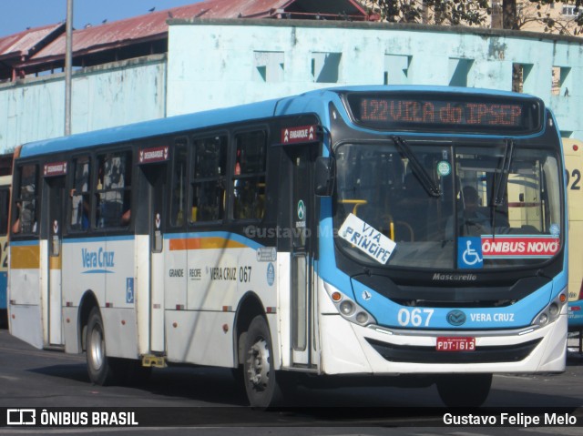 Expresso Vera Cruz 067 na cidade de Recife, Pernambuco, Brasil, por Gustavo Felipe Melo. ID da foto: 7479321.