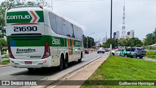 Empresa Gontijo de Transportes 21690 na cidade de Cuiabá, Mato Grosso, Brasil, por Guilherme Henrique. Número da foto: #7478271.