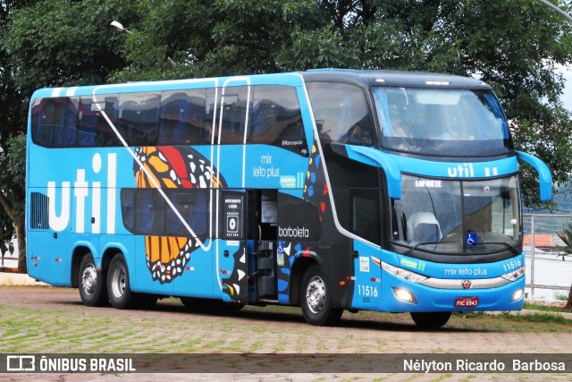 UTIL - União Transporte Interestadual de Luxo 11516 na cidade de Lavras, Minas Gerais, Brasil, por Nélyton Ricardo  Barbosa. Número da foto: #7478178.
