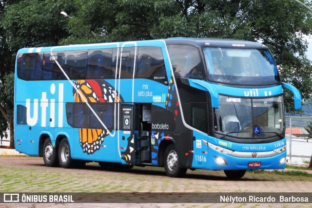 UTIL - União Transporte Interestadual de Luxo 11516 na cidade de Lavras, Minas Gerais, Brasil, por Nélyton Ricardo  Barbosa. ID da foto: 7478178.