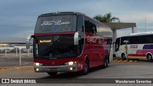 Expresso São Luiz 6990 na cidade de Goiânia, Goiás, Brasil, por Wanderson Severino. Número da foto: #7478294.