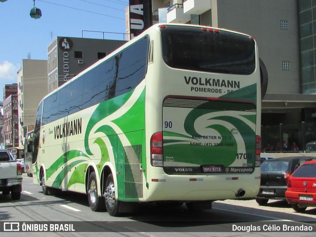 Empresa de Transportes Coletivos Volkmann 1700 na cidade de Aparecida, São Paulo, Brasil, por Douglas Célio Brandao. ID da foto: 7477945.