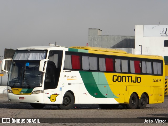 Empresa Gontijo de Transportes 12305 na cidade de Feira de Santana, Bahia, Brasil, por João Victor. ID da foto: 7480290.