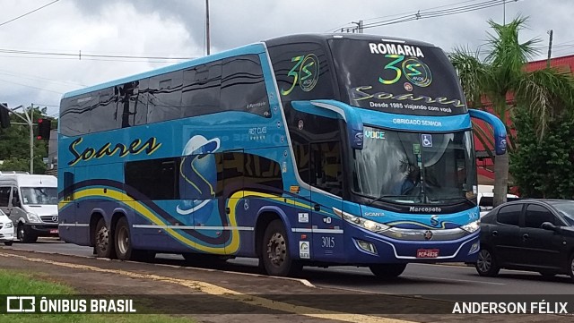 Soares Turismo e Fretamento 3015 na cidade de Foz do Iguaçu, Paraná, Brasil, por ANDERSON FÉLIX. Número da foto: #7482331.