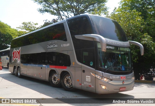 Auto Viação 1001 RJ 108.689 na cidade de São Paulo, São Paulo, Brasil, por Andrey  Soares Vassão. Número da foto: #7481508.