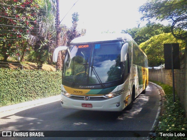 Empresa Gontijo de Transportes 7075 na cidade de Salvador, Bahia, Brasil, por Tercio Lobo. ID da foto: 7392998.