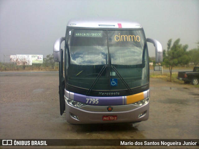 Rota Transportes Rodoviários 7795 na cidade de Riachão do Jacuípe, Bahia, Brasil, por Mario dos Santos Nogueira Junior. ID da foto: 7391690.