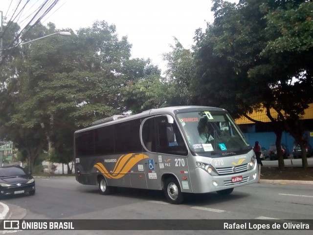 Passaredo Transporte e Turismo 270 na cidade de São Paulo, São Paulo, Brasil, por Rafael Lopes de Oliveira. Número da foto: #7392382.
