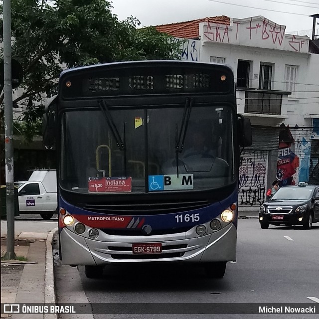 Viação Pirajuçara 11.615 na cidade de São Paulo, São Paulo, Brasil, por Michel Nowacki. ID da foto: 7392553.