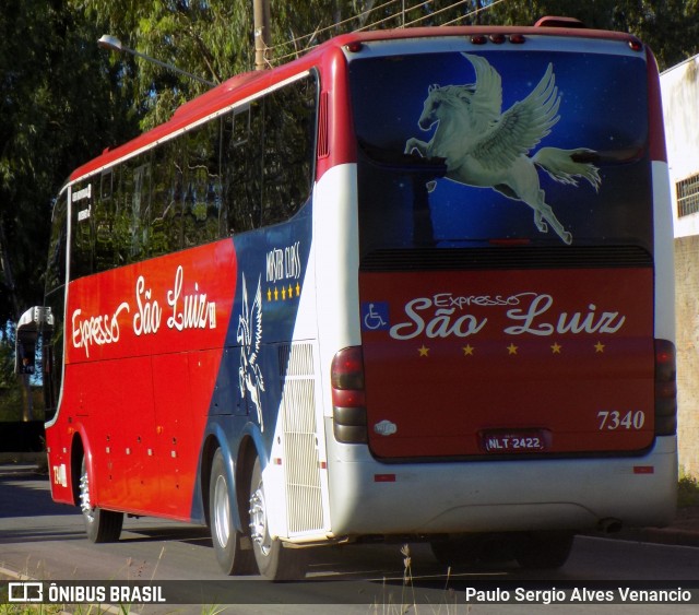 Expresso São Luiz 7340 na cidade de Cuiabá, Mato Grosso, Brasil, por Paulo Sergio Alves Venancio. Número da foto: #7392608.