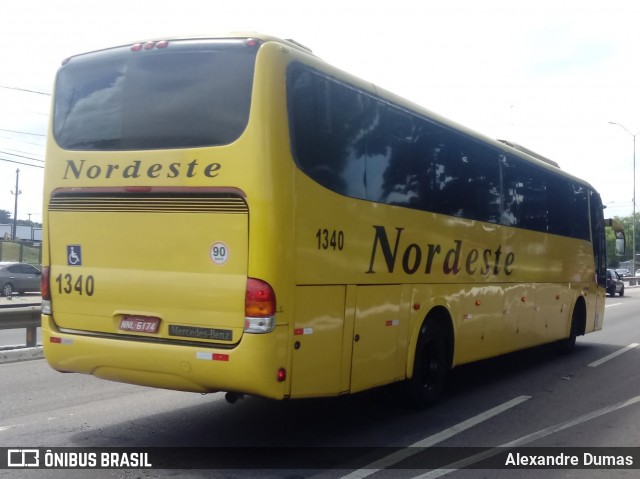 Viação Nordeste 1340 na cidade de Bayeux, Paraíba, Brasil, por Alexandre Dumas. ID da foto: 7391859.