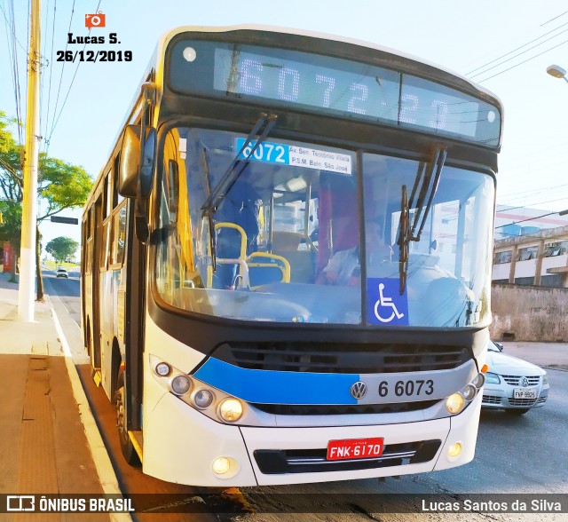 Transwolff Transportes e Turismo 6 6073 na cidade de São Paulo, São Paulo, Brasil, por Lucas Santos da Silva. ID da foto: 7392617.