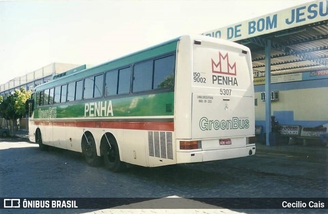 Empresa de Ônibus Nossa Senhora da Penha 5307 na cidade de Bom Jesus do Norte, Espírito Santo, Brasil, por Cecilio Cais. ID da foto: 7391503.