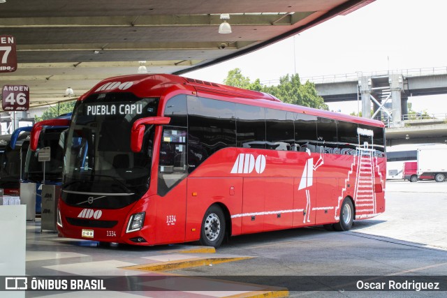 ADO - Autobuses de Oriente 1334 na cidade de Coyoacán, Ciudad de México, México, por Oscar Rodriguez . Número da foto: #7393829.