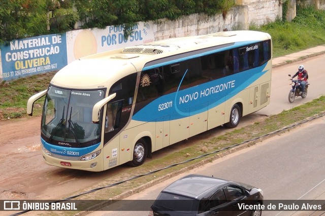 Viação Novo Horizonte 523011 na cidade de Itapetinga, Bahia, Brasil, por Vicente de Paulo Alves. Número da foto: #7392110.