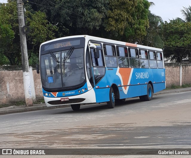 Viação Sanremo 820 na cidade de Vila Velha, Espírito Santo, Brasil, por Gabriel Lavnis. Número da foto: #7396963.