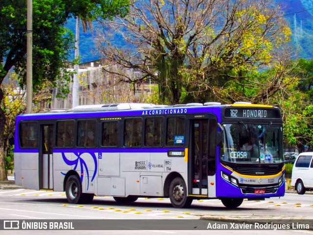 Viação Vila Real B11555 na cidade de Rio de Janeiro, Rio de Janeiro, Brasil, por Adam Xavier Rodrigues Lima. Número da foto: #7396744.