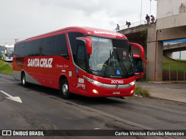 Viação Santa Cruz 207160 na cidade de Campinas, São Paulo, Brasil, por Carlos Vinicius Estevão Menezes. Número da foto: #7397312.