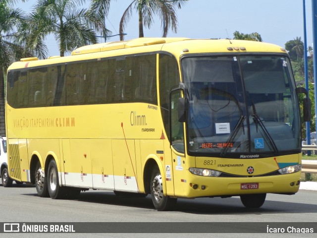 Viação Itapemirim 8821 na cidade de Salvador, Bahia, Brasil, por Ícaro Chagas. ID da foto: 7395089.