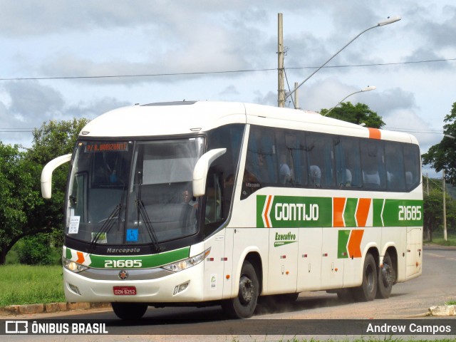Empresa Gontijo de Transportes 21685 na cidade de Pirapora, Minas Gerais, Brasil, por Andrew Campos. Número da foto: #7397576.