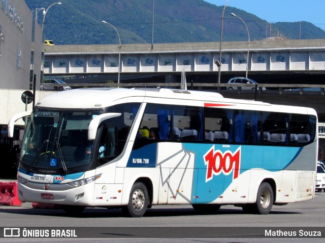 Auto Viação 1001 RJ 108.728 na cidade de Rio de Janeiro, Rio de Janeiro, Brasil, por Matheus Souza. ID da foto: 7396408.