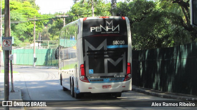 Empresa de Ônibus Nossa Senhora da Penha 58008 na cidade de São Paulo, São Paulo, Brasil, por Alex Ramos Ribeiro. ID da foto: 7396838.