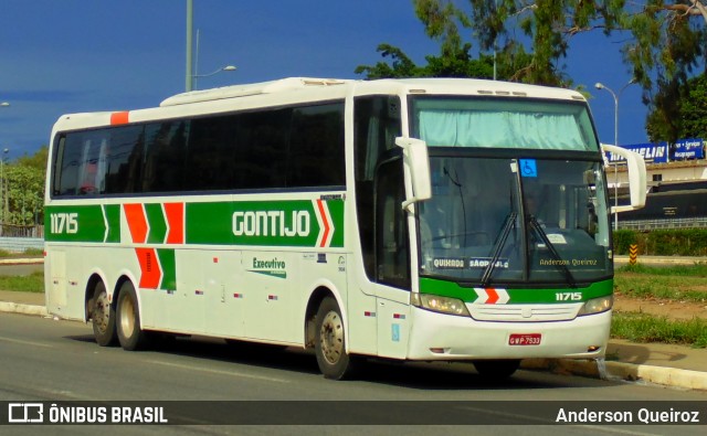 Empresa Gontijo de Transportes 11715 na cidade de Vitória da Conquista, Bahia, Brasil, por Anderson Queiroz. ID da foto: 7397809.