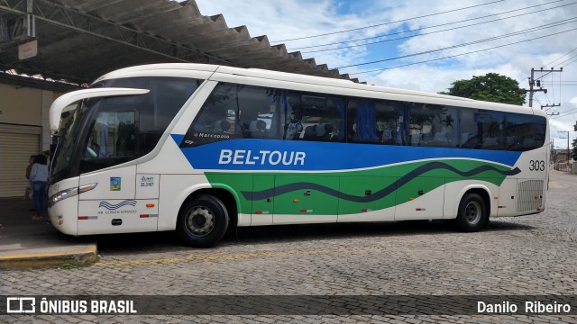 Bel-Tour Transportes e Turismo 303 na cidade de Valença, Rio de Janeiro, Brasil, por Danilo  Ribeiro. ID da foto: 7395369.