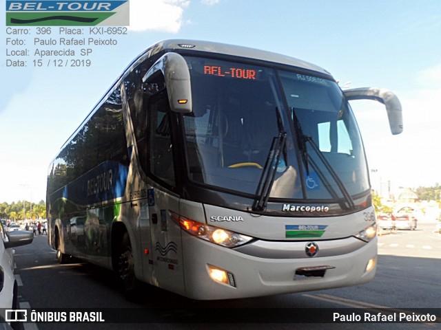 Bel-Tour Transportes e Turismo 396 na cidade de Aparecida, São Paulo, Brasil, por Paulo Rafael Peixoto. ID da foto: 7394965.