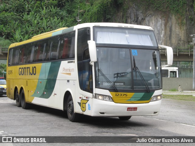 Empresa Gontijo de Transportes 12375 na cidade de Santos, São Paulo, Brasil, por Julio Cesar Euzebio Alves. ID da foto: 7395918.