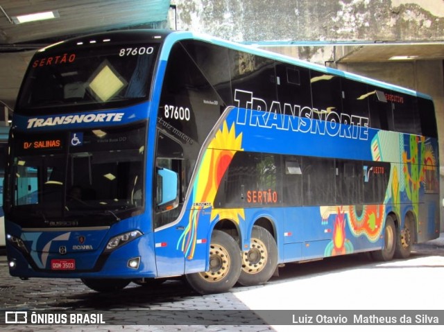 Transnorte - Transporte e Turismo Norte de Minas 87600 na cidade de Belo Horizonte, Minas Gerais, Brasil, por Luiz Otavio Matheus da Silva. ID da foto: 7397134.