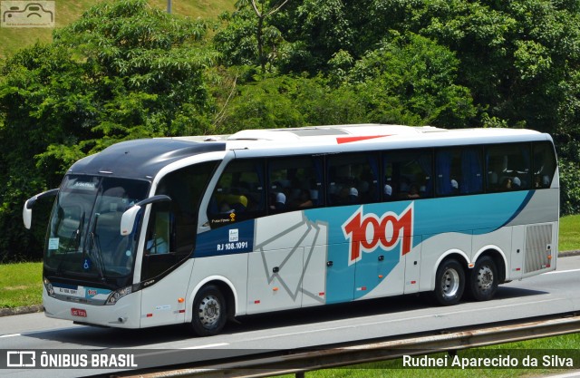 Auto Viação 1001 RJ 108.1091 na cidade de Santa Isabel, São Paulo, Brasil, por Rudnei Aparecido da Silva. Número da foto: #7396070.