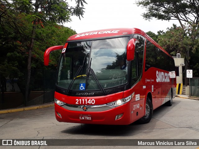 Viação Santa Cruz 211140 na cidade de São Paulo, São Paulo, Brasil, por Marcus Vinicius Lara Silva. Número da foto: #7396113.