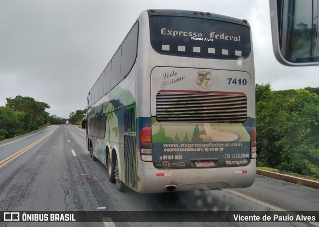Expresso Federal 7410 na cidade de Montes Claros, Minas Gerais, Brasil, por Vicente de Paulo Alves. Número da foto: #7400454.