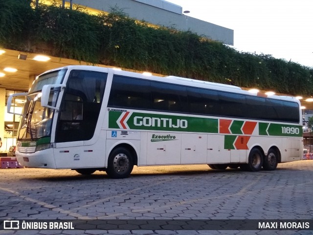Empresa Gontijo de Transportes 11890 na cidade de Belo Horizonte, Minas Gerais, Brasil, por MAXI MORAIS. Número da foto: #7399139.