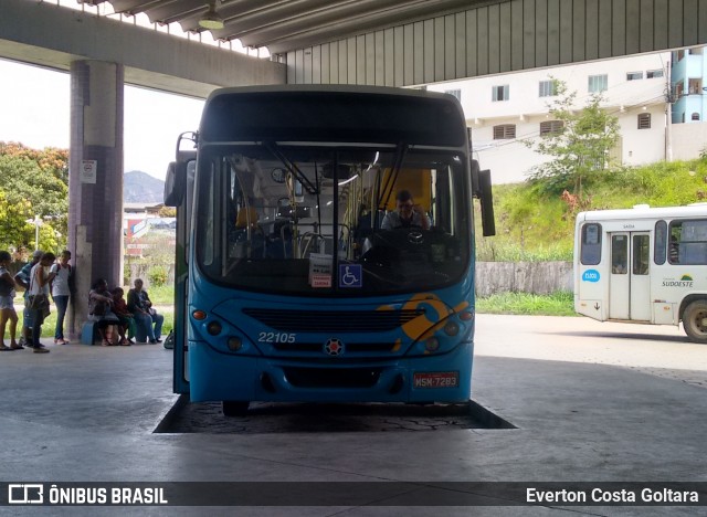 Nova Transporte 22105 na cidade de Cariacica, Espírito Santo, Brasil, por Everton Costa Goltara. Número da foto: #7399173.