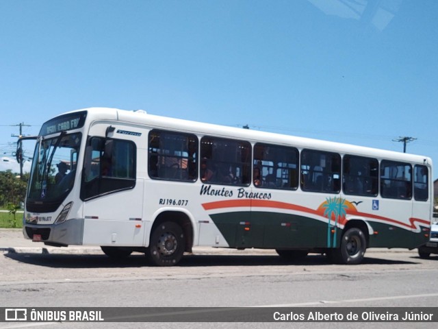 Viação Montes Brancos RJ 196.077 na cidade de Armação dos Búzios, Rio de Janeiro, Brasil, por Carlos Alberto de Oliveira Júnior. Número da foto: #7400379.