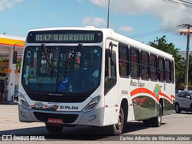Viação Montes Brancos RJ 196.066 na cidade de Cabo Frio, Rio de Janeiro, Brasil, por Carlos Alberto de Oliveira Júnior. Número da foto: #7400374.