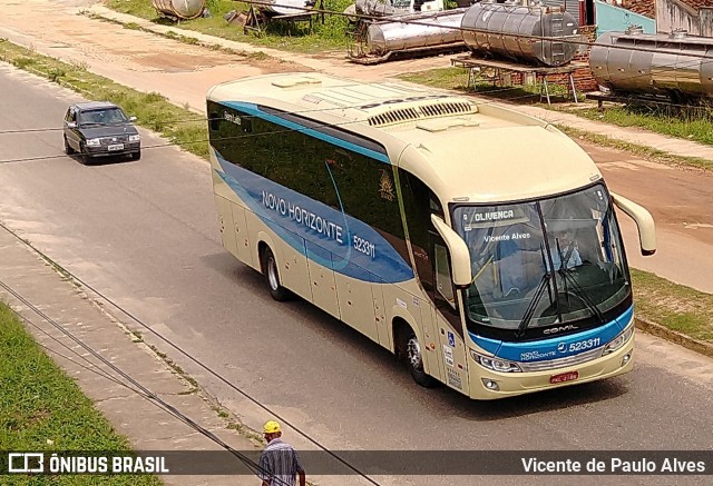 Viação Novo Horizonte 523311 na cidade de Itapetinga, Bahia, Brasil, por Vicente de Paulo Alves. ID da foto: 7400240.