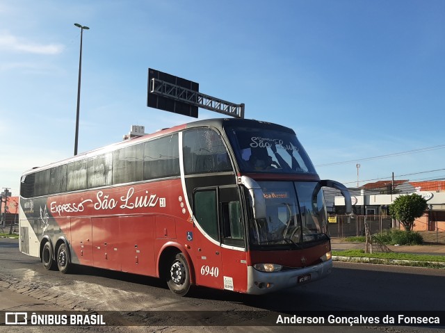 Expresso São Luiz 6940 na cidade de Cuiabá, Mato Grosso, Brasil, por Anderson Gonçalves da Fonseca. ID da foto: 7398867.