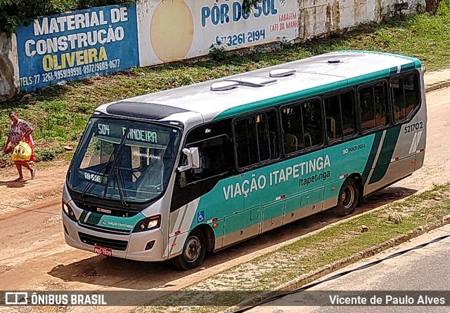 Viação Itapetinga 521702 na cidade de Itapetinga, Bahia, Brasil, por Vicente de Paulo Alves. Número da foto: #7400399.