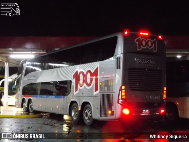 Auto Viação 1001 RJ 108.688 na cidade de Queluz, São Paulo, Brasil, por Whitiney Siqueira. ID da foto: 7402696.