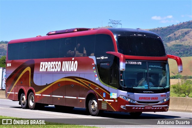 Expresso União Turismo 2014 na cidade de Roseira, São Paulo, Brasil, por Adriano Duarte. ID da foto: 7404390.