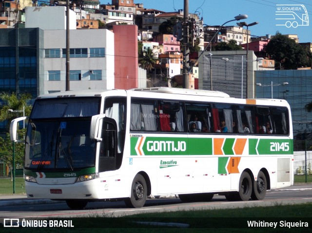 Empresa Gontijo de Transportes 21145 na cidade de Vitória, Espírito Santo, Brasil, por Whitiney Siqueira. ID da foto: 7402767.