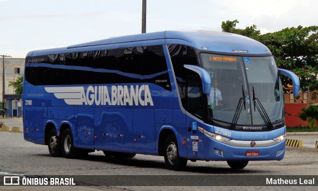 Viação Águia Branca 27180 na cidade de Teixeira de Freitas, Bahia, Brasil, por Matheus Leal. ID da foto: 7403200.