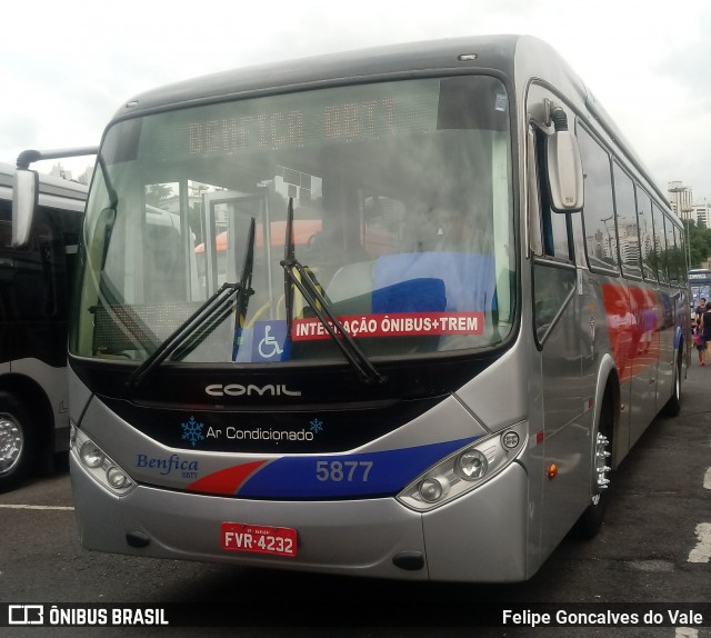 BBTT - Benfica Barueri Transporte e Turismo 5877 na cidade de São Paulo, São Paulo, Brasil, por Felipe Goncalves do Vale. Número da foto: #7401605.