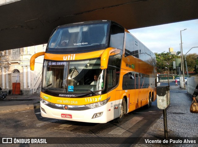 UTIL - União Transporte Interestadual de Luxo 11513 na cidade de Belo Horizonte, Minas Gerais, Brasil, por Vicente de Paulo Alves. Número da foto: #7404689.