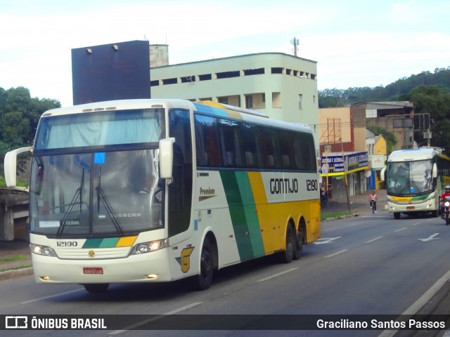 Empresa Gontijo de Transportes 12190 na cidade de Ipatinga, Minas Gerais, Brasil, por Graciliano Santos Passos. Número da foto: #7402661.